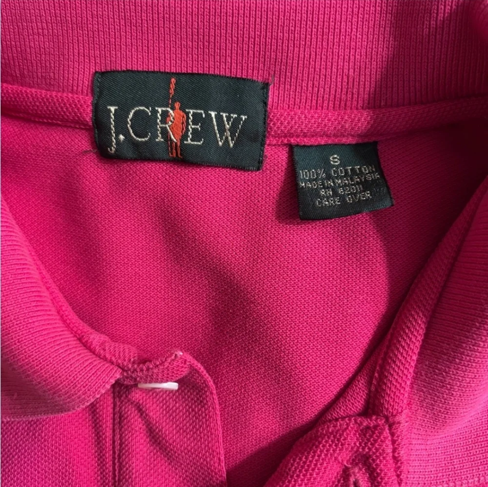 J. CREW Pink Cotton Oarsman Short Sleeve Polo VINTAGE